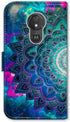 Case for Moto G7 Power/Moto G7 Supra, Mandala Flower Space Leather Flip Case Wallet Cover with Card Slot Holder Kickstand for Motorola Moto G7 Pow...