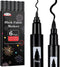 Black Fabric Markers - Dual Tips Fabric Marker Permanent for Clothes, Non-Toxic, No Fading, No Bleeding Fabric Paint Pens for Personalizing Shirts...