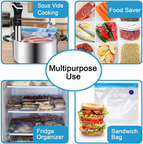 10pcs Handy Portable Sealing Food Vacuum Sealer Bags Machine Kitchen Always fresh seal vac Heat Sealing Machine(NO Hand Pump)...