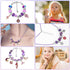 Flasoo DIY Charm Bracelet Making Kit, Jewelry Making Kit for Teen Girls with Unicorn Mermaid Purple Stuff Craft Gift for Birthday, Christmas, New ...