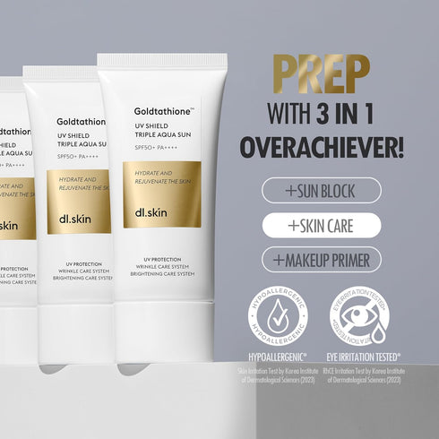 Goldtathione Sun Skin Care Triple Aqua Sun Block Face Lotion with SPF 50+ PA++++ Hydrating & Rejuvenating Face Moisturizer Korean Sunblock Day Cre...