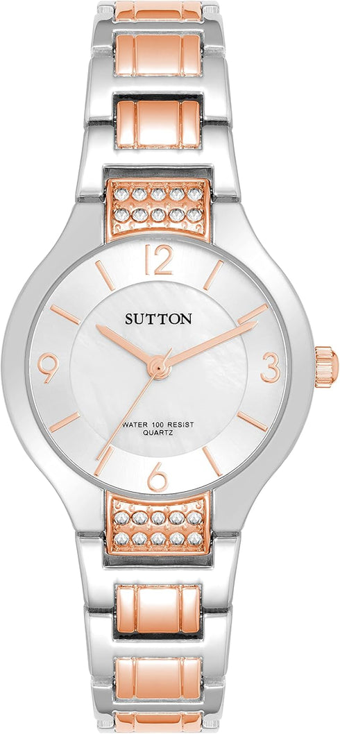 Women's Genuine Crystal Accented Bracelet Watch, SU/1023...
