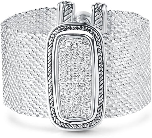 UNY Austrian Pave Crystals designer Inspired personality Bracelets alloy bangle jewelry Antique Jewelry...