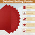 40 Sheets Christmas Red Cardstock 8.5 x 11 Craft Paper, 200gsm/75lb Premium Paper Card Stock for DIY Cards Making, Greeting Cards, Wedding Invitat...