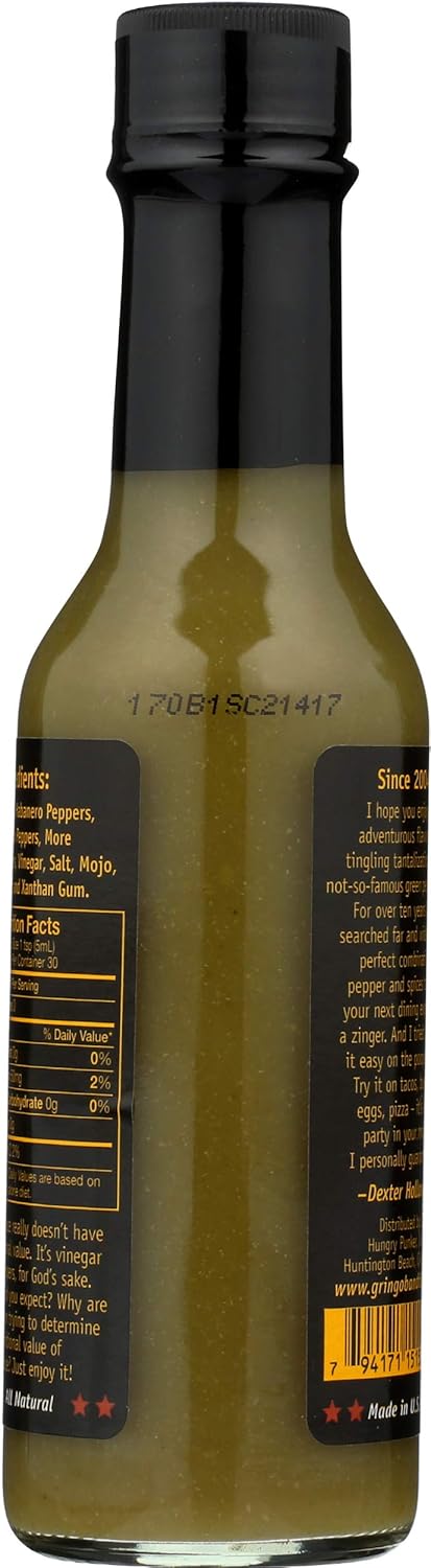Gringo Bandito, Green Hot Sauce, 5 oz...