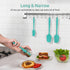High Heat Resistant Silicone Spatulas: U-Taste 480ºF Hot Proof Food Grade Flexible Silicon Baking Scraper, Food Grade Rubber Kitchen Cooking Mixin...