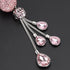 OTOSTAR Bling Crystal Ball and Drops Car Hanging Accessories, Car Rear View Mirror Pendant Charms Interior Sun Catcher Ornament, Bling Car Accesso...
