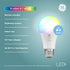 GE LED+ Color Changing LED Light Bulbs with Remote, 9.5W, No App or Wi-Fi Required, A19, CAC (2 Pack)...
