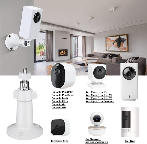 Wall Mount Compatible with Wyze Cam Pan & Wyze Cam Pan V2 & Wyze Cam V3, Adjustable Mount bracket for Wyze Cam Pan V2/for Wyze Cam Outdoor(camera ...