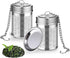 2 Pack Tea Infuser for Loose Tea, Extra Fine Mesh Tea Strainers with Drip Trays, 304 Stainless Steel Tea Diffuser Filter, Tea Steeper Infusers for...