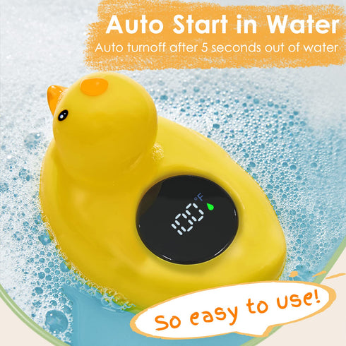 Baby Bath Tub Thermometer for Newborn - Bathtub Water Temperature Thermometer for Toddler, Safety Floating Bathing Tub Toy Newborn Bath Essentials...