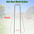 12 Inch 11 Gauge Galvanized Landscape Staples Stakes for Decoration, 12/25/100pcs Garden Metal Stakes for Weed Barrier Fabric, Fence Stakes, Tent ...