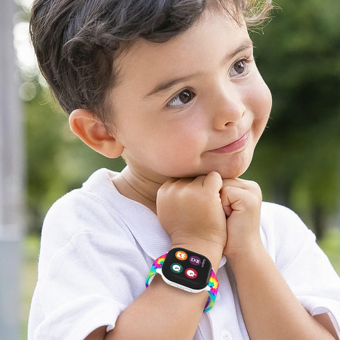 Compatile with Gizmo Watch 3 2 1/Gabb 3 2 1/ T-Mobile Sync up,Cute Tie Dye Pattern Kids Bands for Boys Girls,Including Large & Small Size...