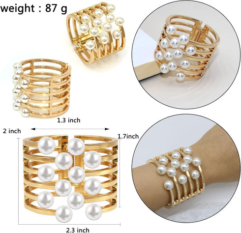 Fashion Dainty Crystal Butterfly Flower Hinged Bangle Bracelets Open Adjustable Rhinestone Cuff Statement Bracelets Fashion Jewelry Accessories fo...