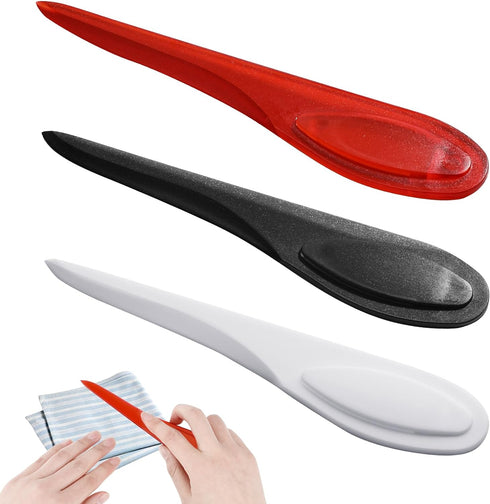 3 Pcs Point Turner Creases Sewing Tool Plastic Sewing Mark Turner Sewing Tool Point Tuner Seam Creaser Seam Presser Tool for Sewing Quilting(Red, ...
