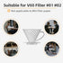 Coffee Dripper, Resuable Pour Over Coffee Maker With Handle, Slow Brewing Coffee Pour Over for Cafe, Travel, Home&Offices, Single Cup Coffee Pour ...
