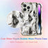 UEEBAI Case for iPhone 15 Pro 6.1 inch, Cute Solid Color Curly Wave Shape Shockproof Soft Bumper Phone Case, Candy Water Ripple 3D Silicon Slim Pr...