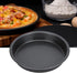 2Pcs Pizza Pan Carbon Steel Non Stick Deep Thickened Food Biscuits Baking Pan Round Pizza Bakeware Sheet Set for Kitchen Bakery Oven(9 in)...