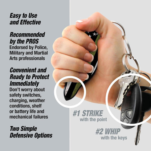 Original Self Defense Keychain Kit - Self Protection Personal Safety Essentials, Portable Defense Kubotan, Legal for Airplane Carry - TSA Approved...