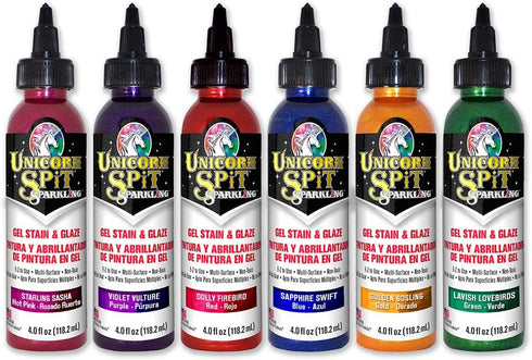 Unicorn Spit Gel Stain and Glaze 5775002 Sparkling Violet Vulture 4.0 Fl Oz...