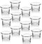 Letine Tealight Candle Holder Set of 12- Clear Glass Votive Candle Holders Bulk for Christmas Decorations, Wedding, Party & Home Decor...