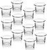 Letine Tealight Candle Holder Set of 12- Clear Glass Votive Candle Holders Bulk for Christmas Decorations, Wedding, Party & Home Decor...
