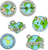 Earth Brooch Fashion Cartoon Enamel Brooch Pins Set for Unisex Child Women's Clothing Decorate (Love and Protect the Earth)...
