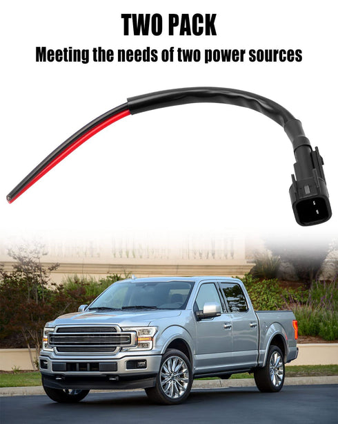 12V Power Connector Flex Bed Plugs Fit for Ford Maverick 2022 2023 Trucks Flex Bed Plugs and Harness, 2 Sets...