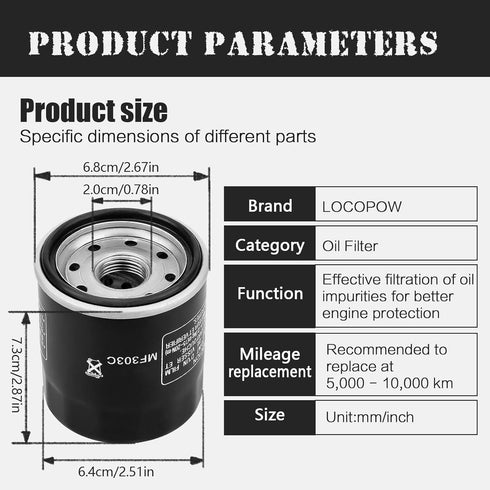 LOCOPOW Oil Filter for Polaris RZR Pro Xp 4 Turbo R S Premium Sport Ultimate Indian Scout Indian Scout Bobber Sixty Twenty Rogue 2019 2020 2021 20...
