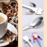 Cat Spoon Coffee Teaspoon, PBIEHSR Stainless Steel Hanging Cup Tea Spoon Two Different Lengths Dessert Scoop for Stirring Drink Mixing Milkshake J...