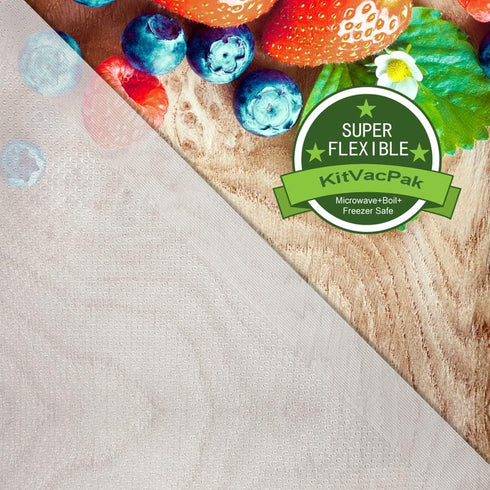 100 Pint 6X10 Vacuum Food Sealer Bags with BPA Free and Heavy Duty,Commercial Grade Vacuum Sealer Freezer Bags Compatible with Any Type Vacuum Sea...