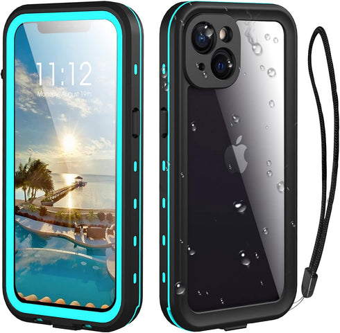 iPhone 13 Waterproof Case -iPhone 13 Full Body 360° Protective Case Shockproof Dustproof IP68 Waterproof Phone Case for iPhone 13 with Built in sc...
