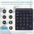 Bluetooth Number Pad for Laptop, Wireless Numeric keypad, 28 Keys Numpad Number Keypad Bluetooth 10 Keys Number Pad for Laptop, MacBook Air/Pro, i...