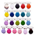 21 Enamel Metal Round Pacifier Clips/Garment Suspender Clips Baby Pacifier Clips for Making DIY Craft Supplies for Dummy Soother Bib Toy Holder Cl...