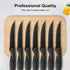 Steak Knives Set of 8, Stainless Steel Serrated Steak Knife, Sharp Serrated Edges, Comfortable Grip Ergonomic Non-Slip Handle, Dishwasher Safe(8.5...