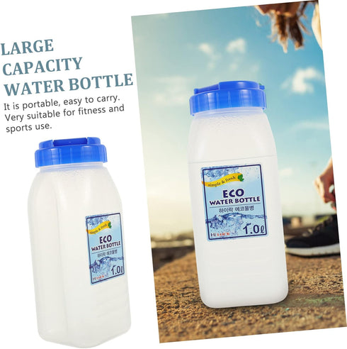 Ciieeo Korean Style Cold Water Jug Portable Water Bottle Fitness Water Bottle Kettle Juice Bottles Cooling Plastic Milk Bottle Cool Water Jug Fash...