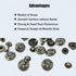 WETUFIN - 30 Sets Leather Snap Buttons Set 17MM (0.67inch) Bronze Snaps for Leather Snaps (Bull & Lion & Anchor Style) and Fastener Kit Tool Decor...