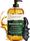 Cosmetasa Sore Muscle Massage Oil with Deep Tissue Massager - Thumb Saver and Oil Soothes Muscle and Joint with Arnica Extract, Peppermint, Chamom...