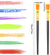 20pcs Flat Paint Brushes 0.5 Inch Wide, Watercolor Acrylic Paint Brushes Bulk Synthetic Nylon Oil Painting Brushes for Artists Professional Amateu...