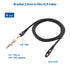 Cable Matters Premium Braided 3.5mm to Mini XLR Headphone Cable 4 ft - Compatible with Beyerdynamic DT 1770 Pro, DT 1990 Pro, AKG K240, K182, K175...