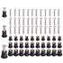 36 Pairs M4 M5 M6 Neoprene Well Nuts with Stainless Steel Screw M5 Rubber Well Nuts Kayak Brass Copper Bolts Well Nut Kit for Kayak Motorcycle Boa...