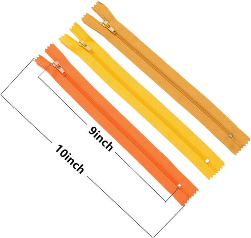 YAKA 60pcs 9 Inch Nylon Coil Zippers Sewing Zippers Bulk for Tailor Sewing Bags Garment Crafts DIY Accessories (20 Color)...