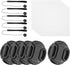 PATIKIL 40.5mm Lens Cap Set, 5Pack Sides Pinch Snap Camera Lens Cover for Front Len Suitable for 40.5mm Thread Universal DSLR Lenses for Nikon, fo...