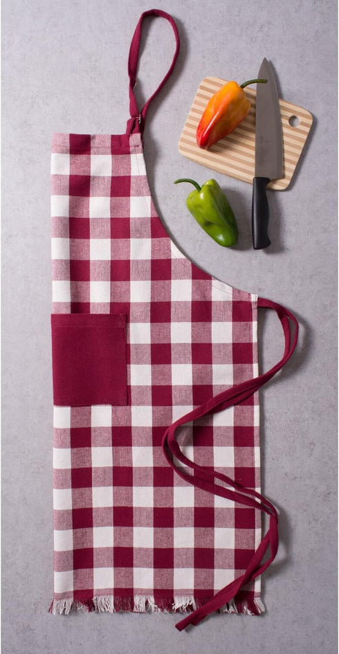 DII Unisex Buffalo Check Kitchen Collection, Classic Farmhouse Chef Apron, One Size...