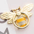 Allengel Stylish Phone Ring Grip Holder Stand, Bee Phone Finger Holder Kickstand for iPhone and Android Phone, Gold & Crystal...