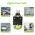 30A Manual Reset Push Button Circuit Breaker 125/250V AC 50V DC Thermal Overload Protector with Quick Connect Terminals and Waterproof Button Caps...