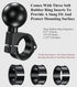 BRCOVAN Aluminum Alloy Handlebar Clamp Mount Base with 1.5'' TPU Ball, Fit on 0.875''/1''/1.125''/1.26'' Round Rails, Compatible with RAM Mounts C...