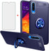 Asuwish Phone Case for Samsung Galaxy A50 A50S A30S with Tempered Glass Screen Protector Cover and Ring Holder Kickstand Cell Accessories Glaxay A...