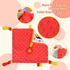 Dr.Rapeti Tag Security Blanket for Baby Infant Toddler Kid 10x10inches Washable Sensory Toy Lovey Appease Blanket (animal)...