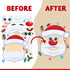 JOYIN 48 Pcs Christmas Make A Face Sticker, Xmas Stickers Make Your Own Arts & Crafts Santa santa, Gnome, Reindeer, Snowman, polar bear,presents C...